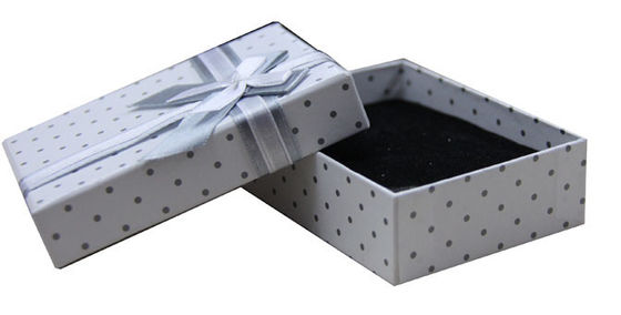 Cardboard Folded Press Paper Gift Boxes With Lid And Ribbon Butterfly Bow