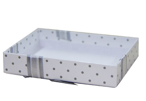 Cardboard Folded Press Paper Gift Boxes With Lid And Ribbon Butterfly Bow