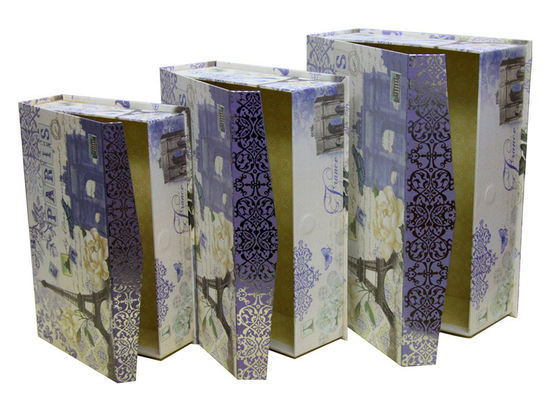 Art Paper Keepsake Gift Boxes Flap Magnet in Set 1200gsm