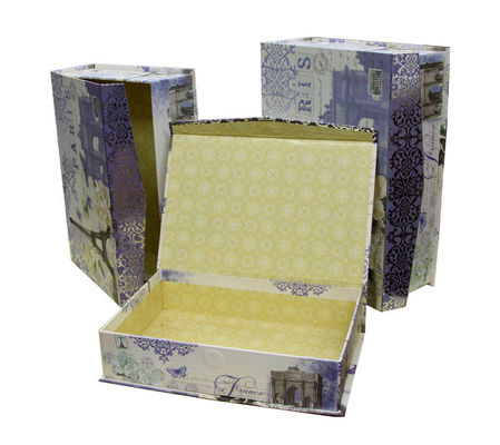 Art Paper Keepsake Gift Boxes Flap Magnet in Set 1200gsm