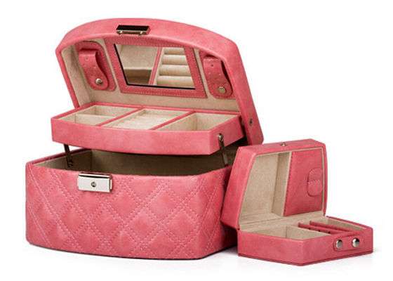 Multifunction Lockable watch and jewelry box for girls pink , green color