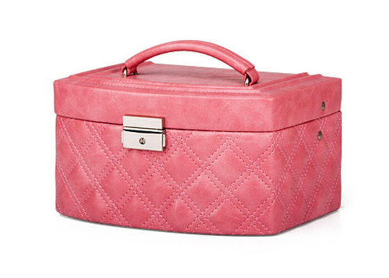 Multifunction Lockable watch and jewelry box for girls pink , green color