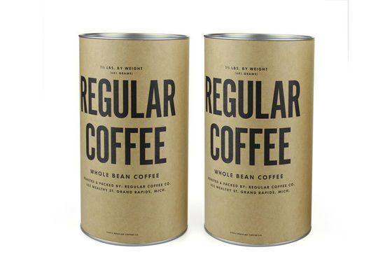 Recycle Eco-friendly Paper Tube Packaging , Food Grade Tea Package