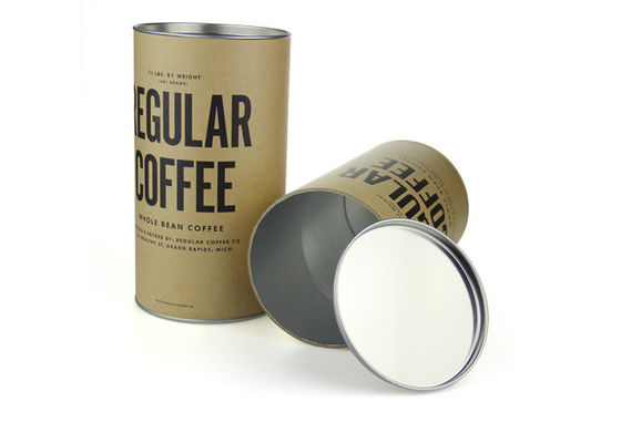 Delicate Paper Composite Cans , Eco-friendly Food Packaging Tube