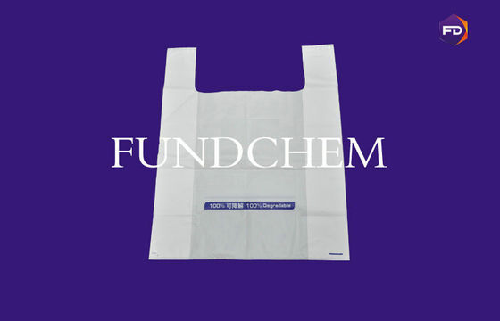 Disposable Biodegradable Plastic Bags For Shopping / Bio Degradable T-Shirt Bag