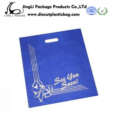 Flat Small Biodegradable Plastic Bags Die Cut Handle bag Carving plate printing