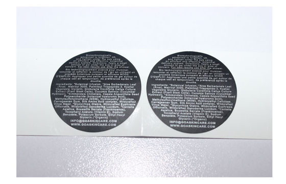 Silver Printing Vinyl Car Sticker , Cosmetics Package Bottle Lable