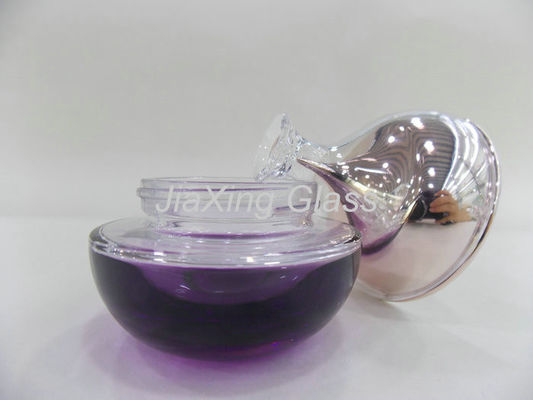 Glass Cosmetic Containers , Colored Glass Bottles  50g Cosmetic Cream Packaging
