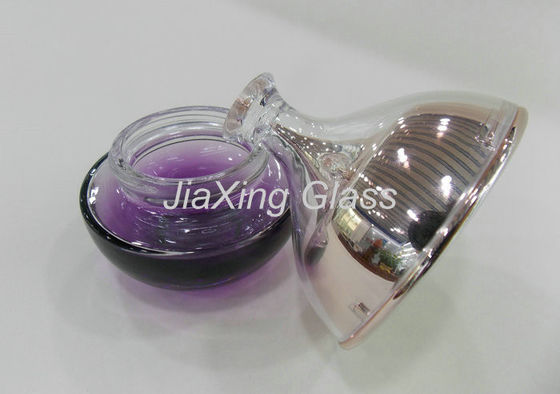 Glass Cosmetic Containers , Colored Glass Bottles  50g Cosmetic Cream Packaging