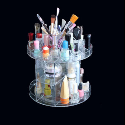 Professional Clear Rotating Acrylic Cosmetic Makeup Organizer Box