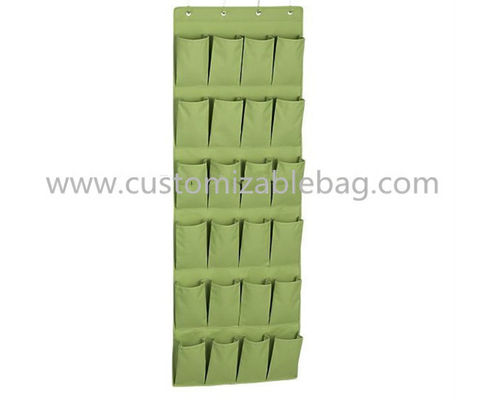 Fashion Blue Non Woven Storage Box 24 Pocket Over The Door Shoe Organizer