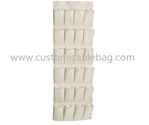 Fashion Blue Non Woven Storage Box 24 Pocket Over The Door Shoe Organizer