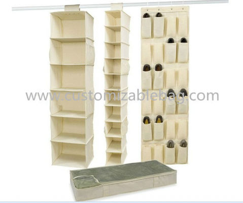 Fashion Blue Non Woven Storage Box 24 Pocket Over The Door Shoe Organizer