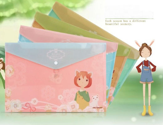 A4 cartoon PP File Folder recycled material folders printed document bag