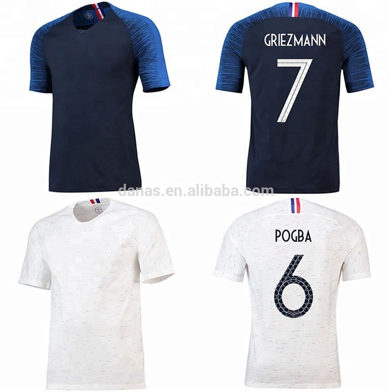 2018 New design wholesale thai quality france national team soccer jersey