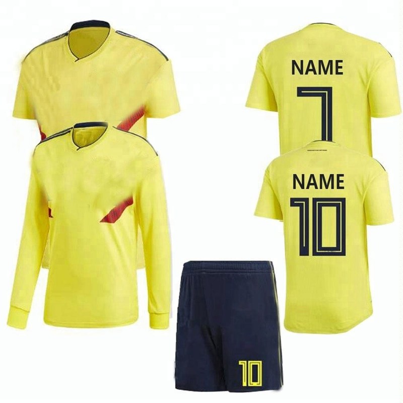 2018 Thai Quality National Team Soccer Jersey For colombia And World Fans