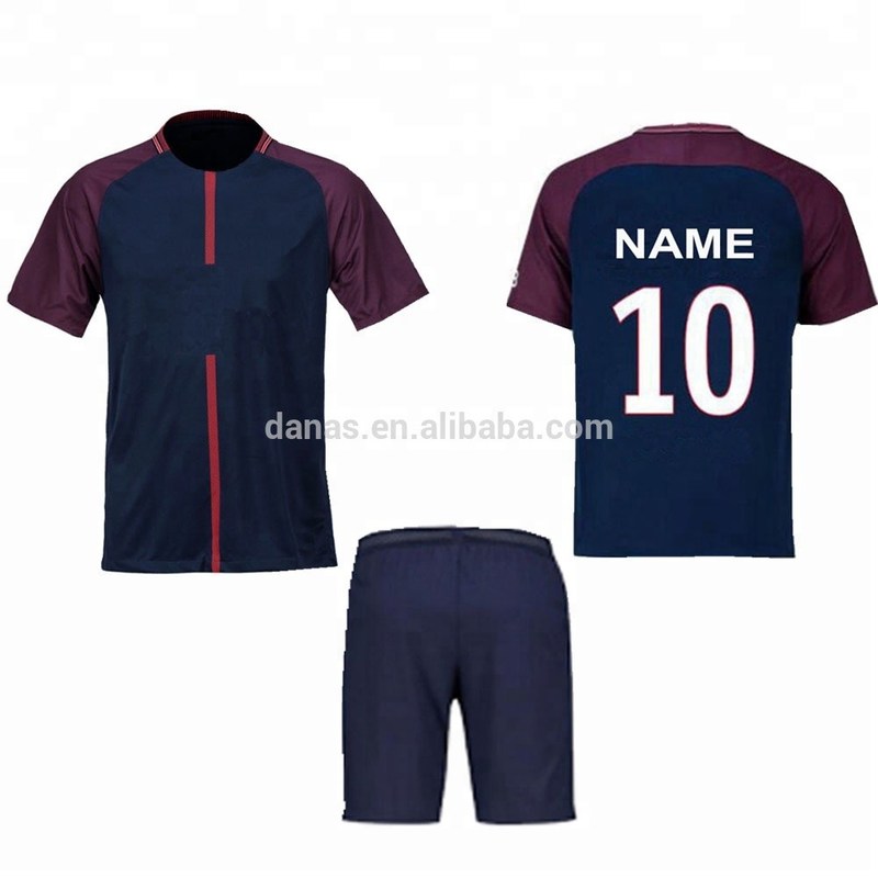 2018 2019 New season custom thai quality maillot de foot uniforme blue soccer jersey