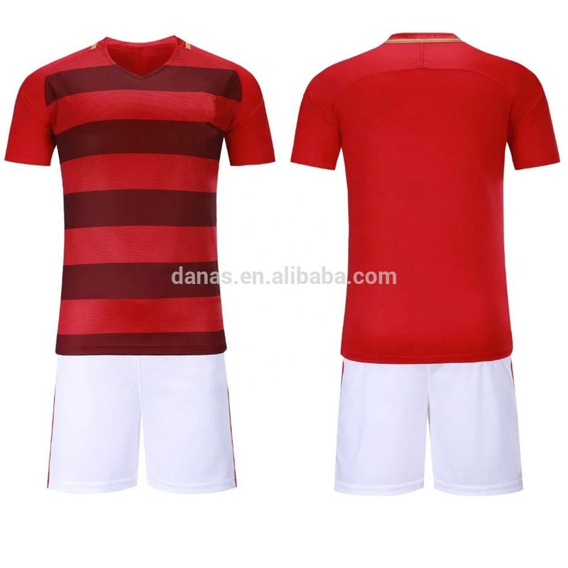 2018 Cheap New Design Sublimation Men and Women Striped Soccer Jersey