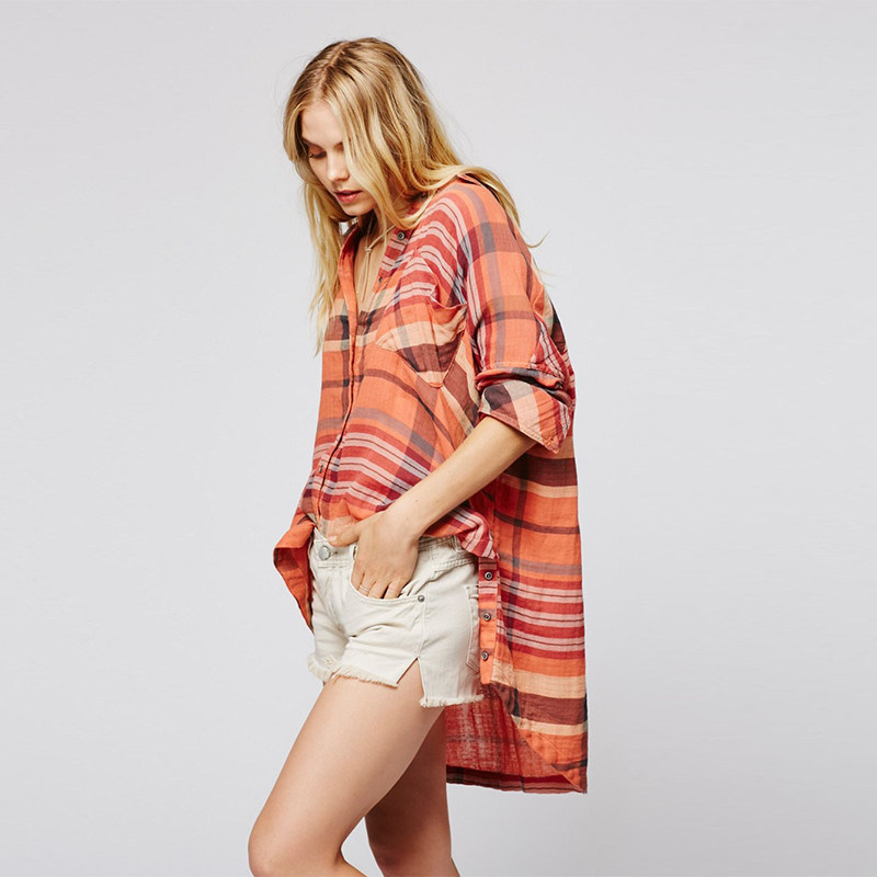Women's Stand-up Collar Beautiful Color Shirt Dress