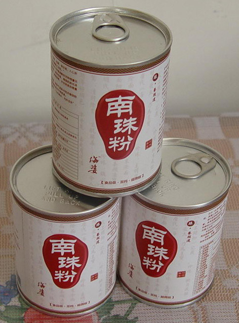 Custom Food Complicated Paper / Cardboard Tube Containers with Metal Lids Closure
