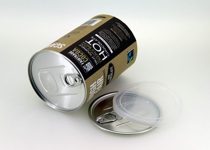 Customized Moistureproof Nuts / Food Paper Tube Packaging , 53 ~ 126mm Diameter