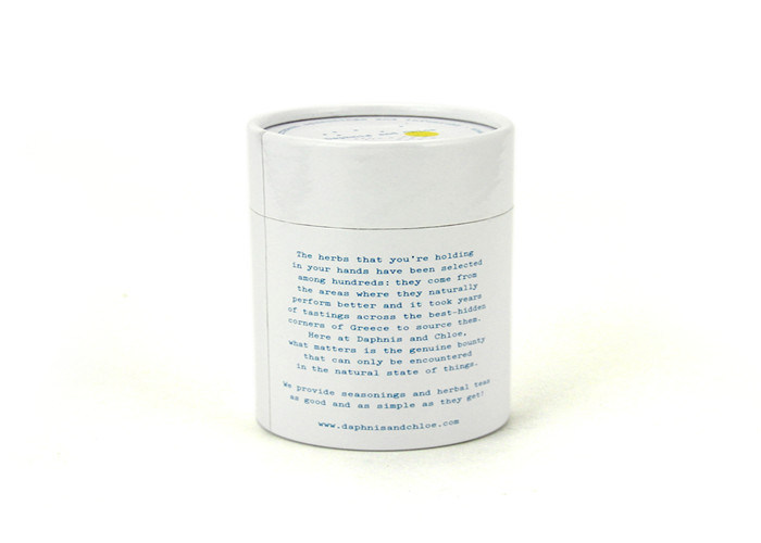 Gloss Lamination White Cardboard Paper Tubes For Power Packaging