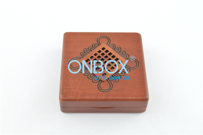 Matt Printed wooden velvet jewelry box for women bangle , solid wood coin collection boxes