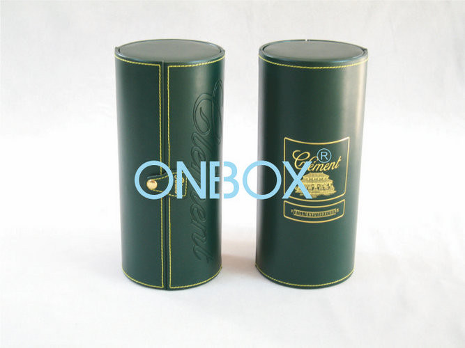 Cardboard and PU leather Luxury Packaging Boxes with Elegant Hot Stamping