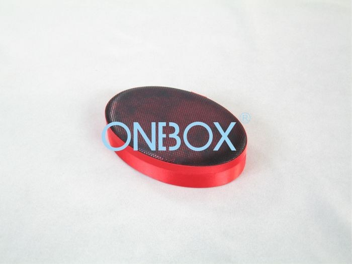 Oval Satin small cardboard gift boxes necklace jewelry storage