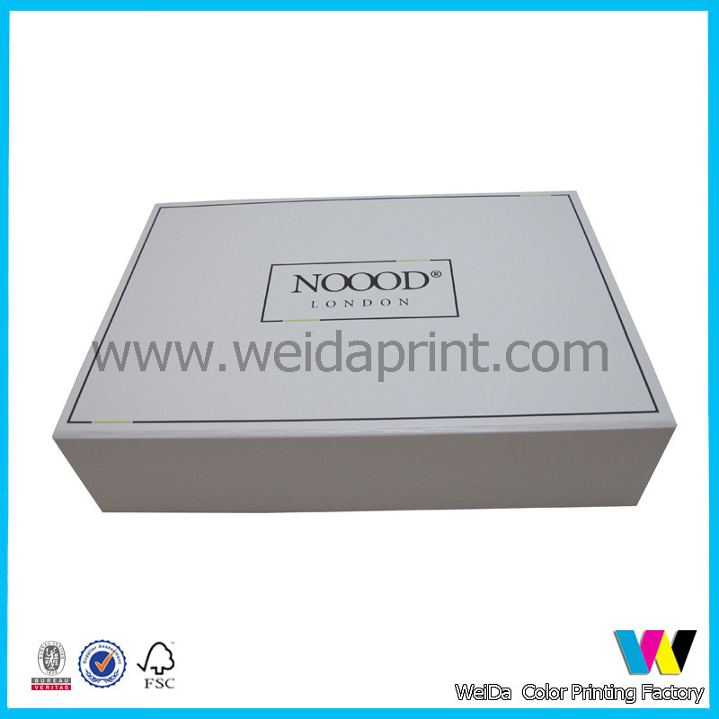 Double Sided Glossy Paper Packaging Boxes Collapsible on Four Edges , Flat Packaging
