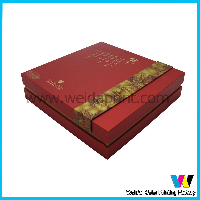 Exquisite Red Matte Lamination  Paper Packaging Boxes for Tea