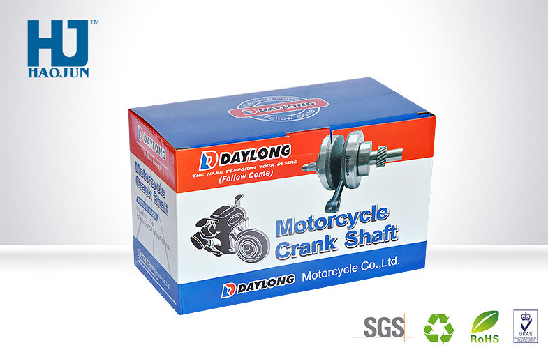 Offset Printed Cardboard Packing Boxes With Handle For Motorcycle Accessories