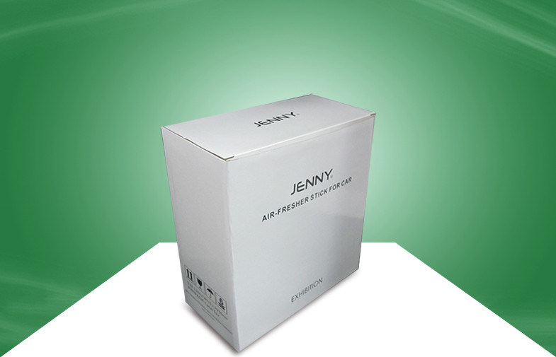 White Recycled Paper Packaging Cardboard Boxes for Floating Display , UV Coating