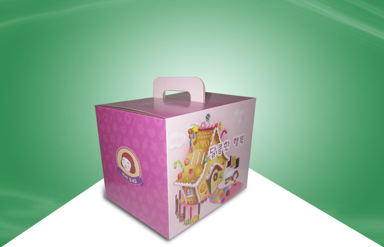 Small Recyclable Corrugated Paper Food Packaging Boxes OEM / ODM with PET Sheet