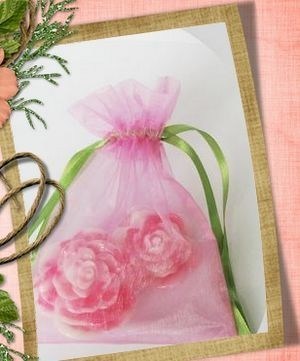 3x4 Organza Drawstring Pouch 