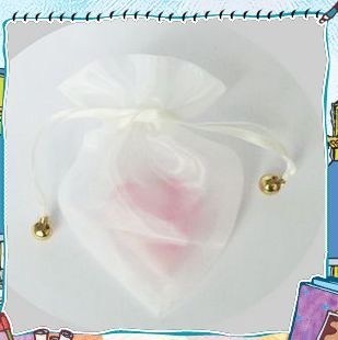 Eco-Friendly Organza Drawstring Pouch Bags Customize Size / Color
