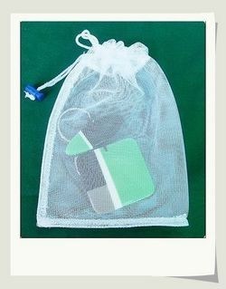 Small Sheer Mesh Drawstring Gift Bags For Wedding Favors