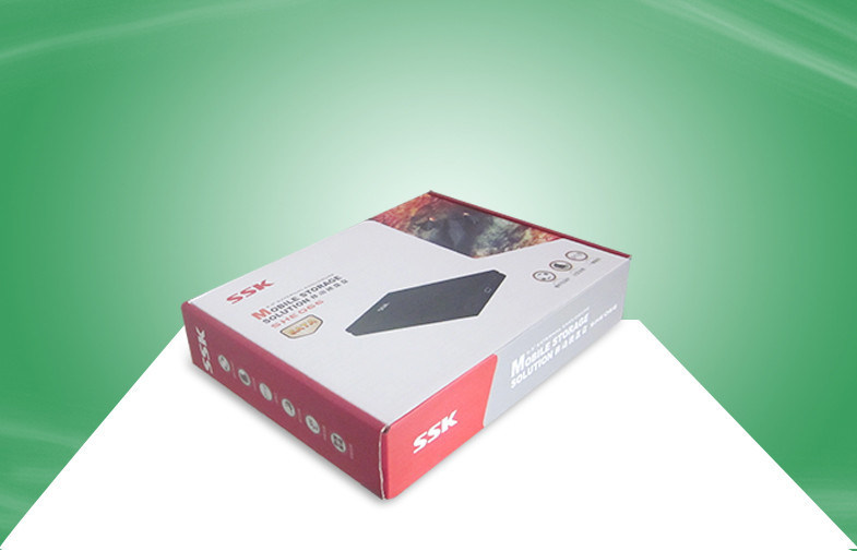 Recyclable Corrugated Cardboard Paper Packaging Boxes With Flock Finish Vacuum Formed Insert