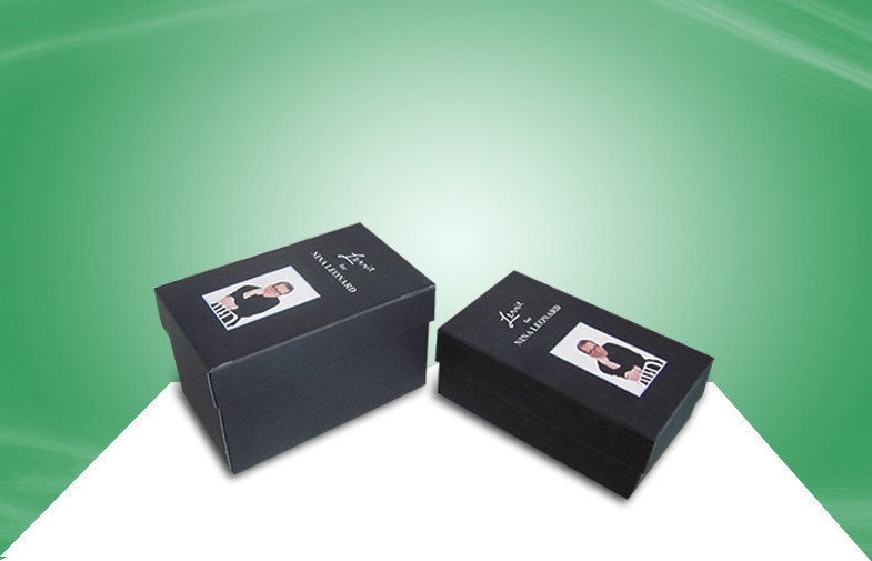 Black Rigid Gift Box Paper Packaging Boxes With Matt PP Lamination For Promoting Fashion Items