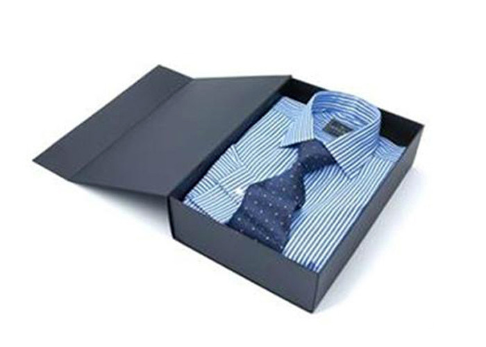 Recycled Men Shirt Box , Customized fashion Clothes Paper Packaging Boxes