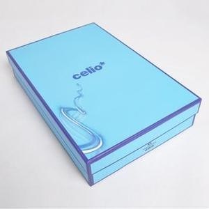 Sky Blue Custom T - Shirt Packaging Boxes , Small Decorating Gift Boxes