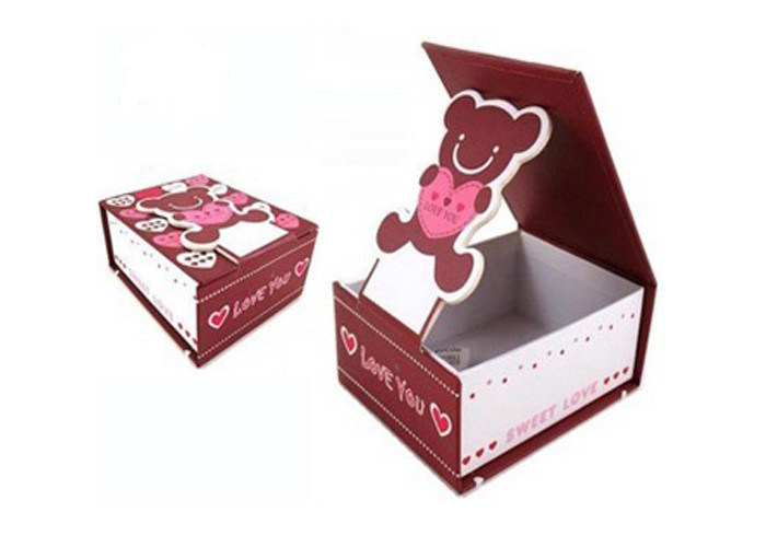 Custom red decorative fancy paper / Ivory board gift packaging box of AI / PDF / CDR