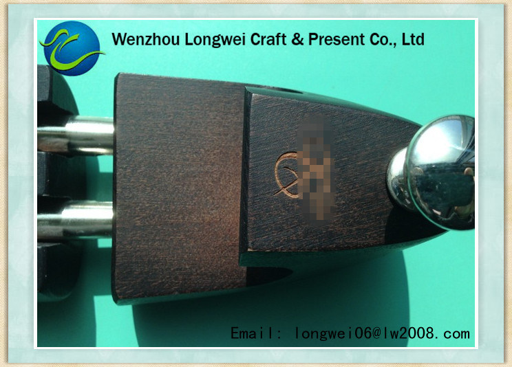 Men Polish Wooden Cedar Shoe Trees Two-tube with Color Painted