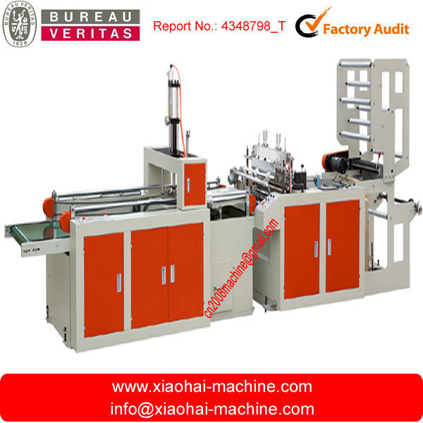 PE Film Biodegradable T - shirt Carry Plastic Bag Making Machine Single Line