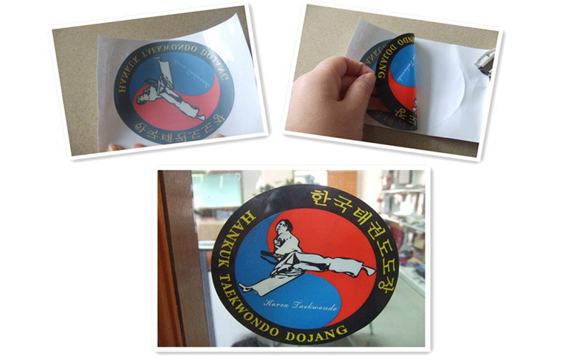 Reverse printing static window sticker decal for car / auto