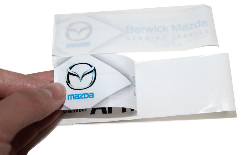 mazda Auto Logo both side printing window decal