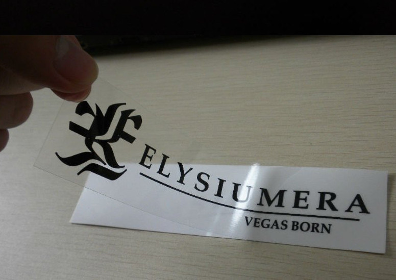 Waterproof transparent Vinyl Car Sticker , Clear removable vinyl auto decal