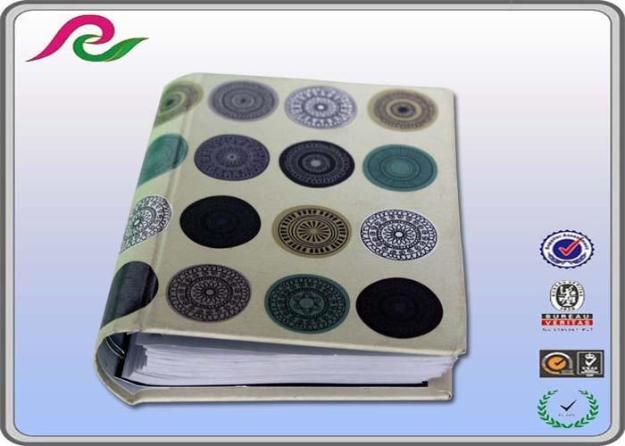 Green printing marked notepad hardcover sparil bound notebooks