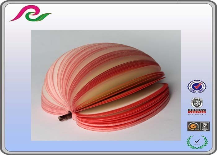 Customed size red apple shape sticky notes decorated sticky notes