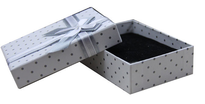 Cardboard Folded Press Paper Gift Boxes With Lid And Ribbon Butterfly Bow